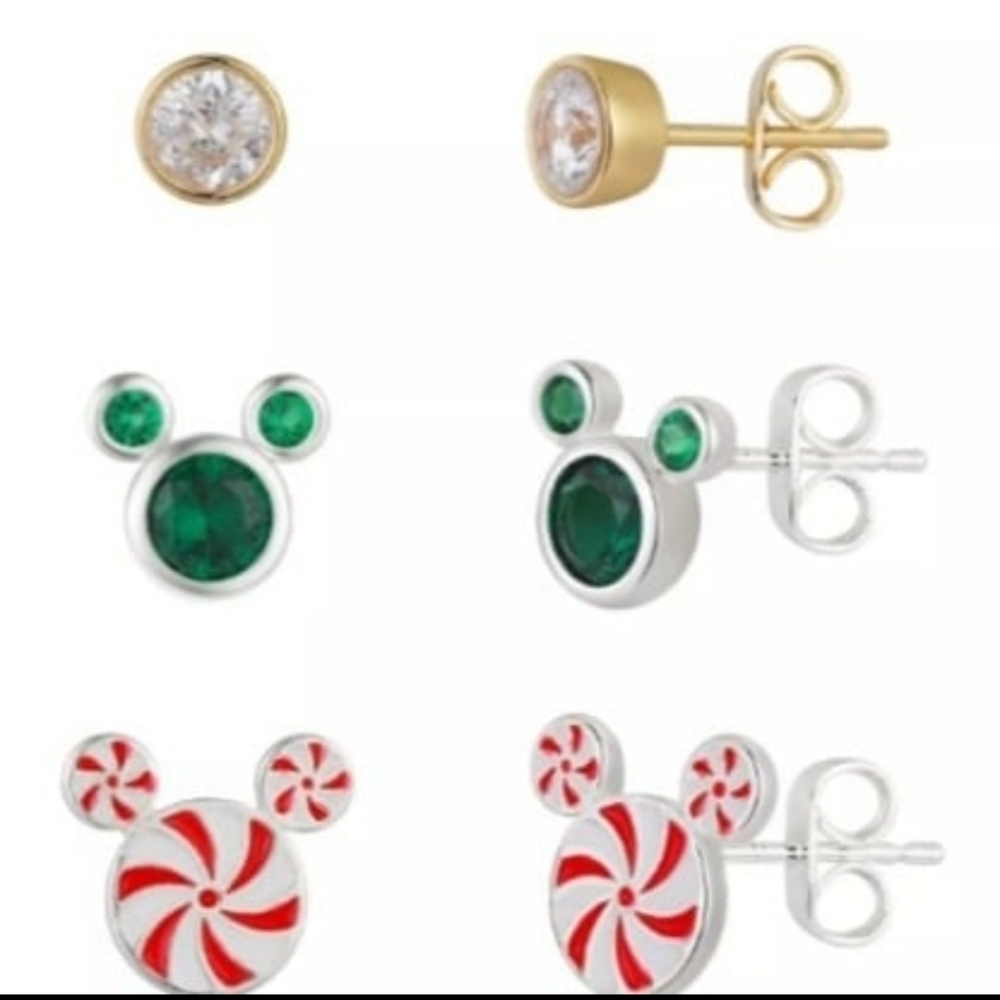 Tis the Season to be Jolly Mickey Mouse Earrings